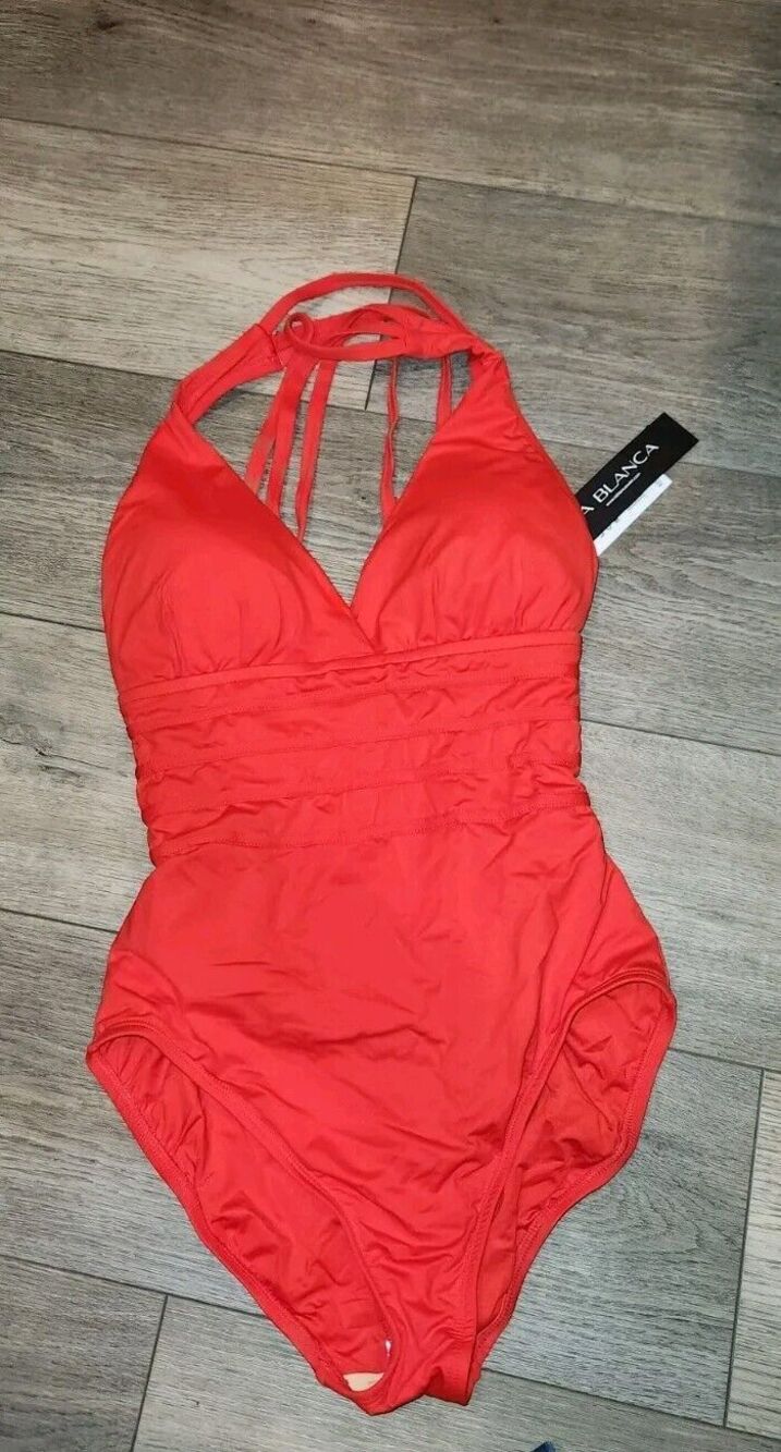 red La Blanca Women's Island Goddess Multi-Strap Cross Size 8